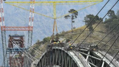 world's highest Chenab Railway Bridge