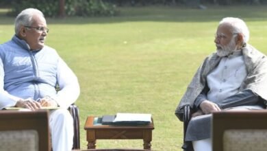 Chief Minister Mr. Baghel met Prime Minister Mr. Modi