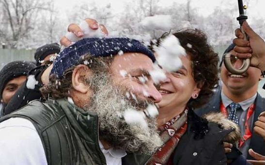Priyanka and Rahul Gandhi Could Enjoy Snowfall