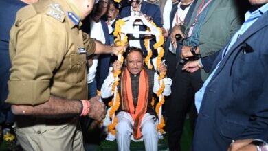 मुख्यमंत्री के स्वागत के लिए रोड शो