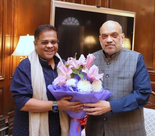 JCCJ अध्यक्ष अमित जोगी ने केंद्रीय गृहमंत्री शाह से की मुलाकात