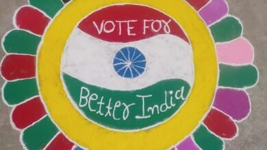 विद्यालयों में रंगोली