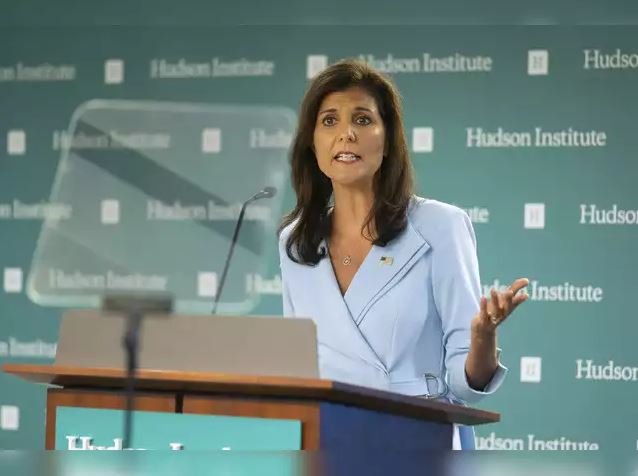Indian-American Republican politician Nikki Haley endorses Donald Trump