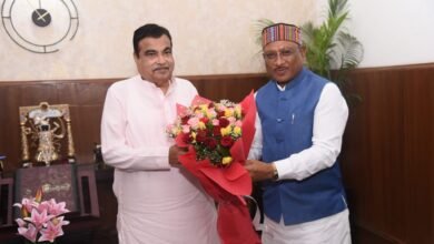 मुख्यमंत्री श्री विष्णुदेव साय ने केंद्रीय मंत्री श्री नितिन गडकरी से की मुलाकात