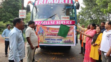 श्री रामलला दर्शन के लिए जशपुर से श्रद्धालुओं का जत्था अयोध्या धाम हुआ रवाना