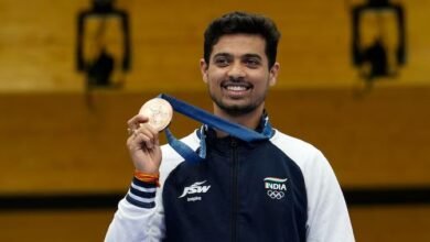 Shooter Swapnil Kusale wins bronze in 50m rifle 3 positions at Olympics