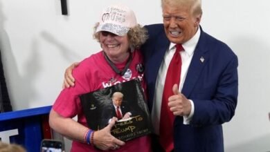 Trump reposts lewd remark about Harris