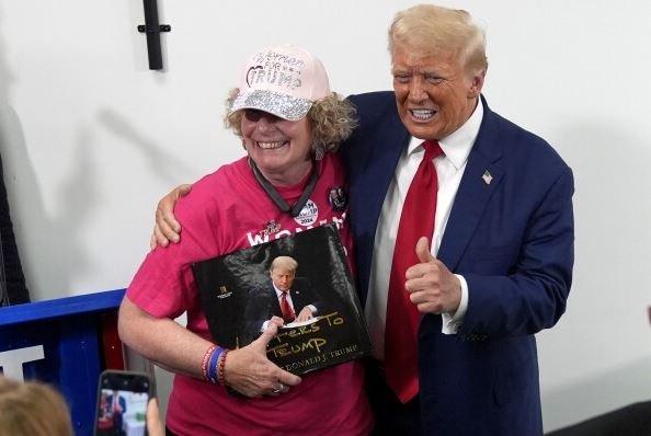 Trump reposts lewd remark about Harris