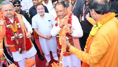 मुख्यमंत्री श्री विष्णुदेव साय विशाल कांवड़ यात्रा कार्यक्रम में हुए शामिल