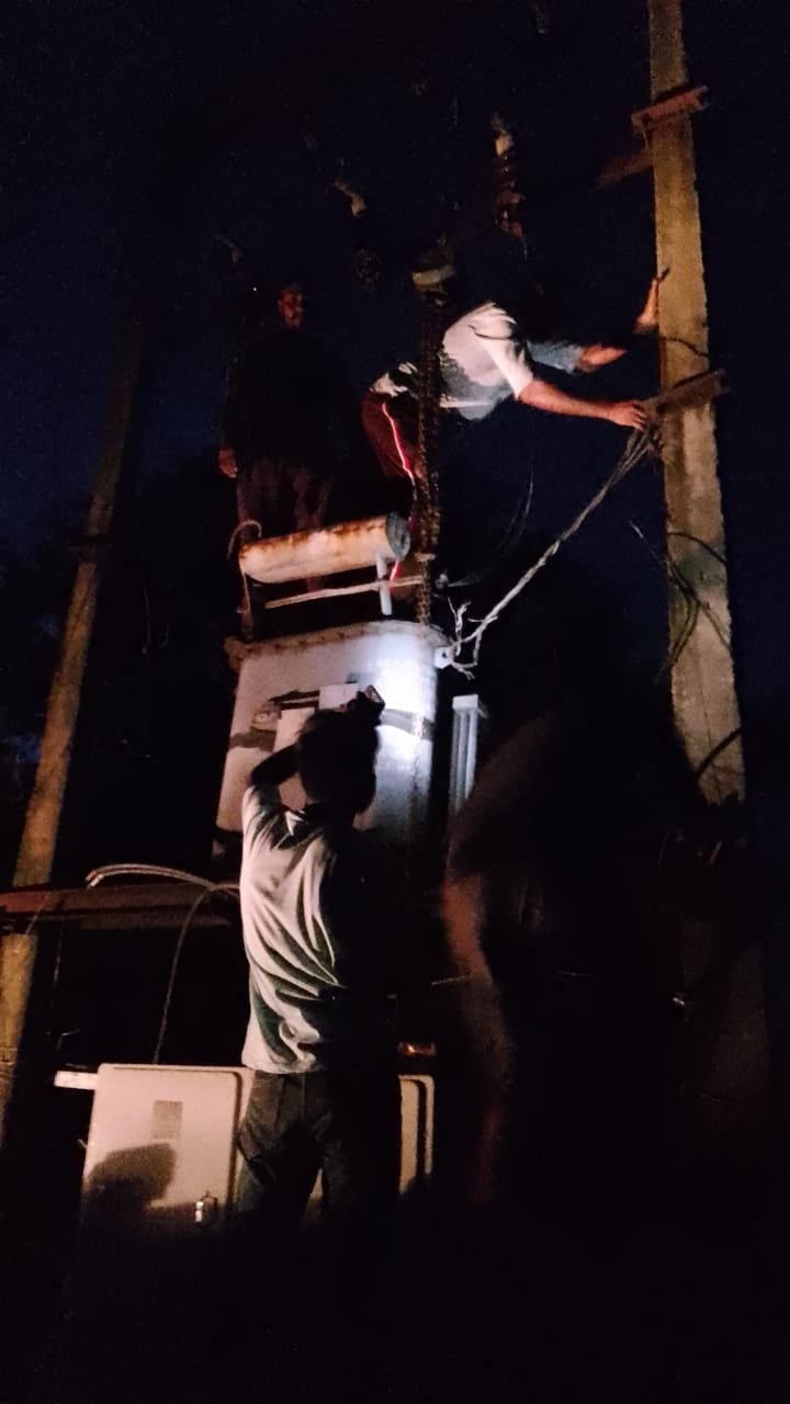 ग्राम सागजोर में लगाया गया नया ट्रांसफार्मर