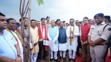 मुख्यमंत्री श्री साय ने माँ के सम्मान में रोपा पीपल का पौधा