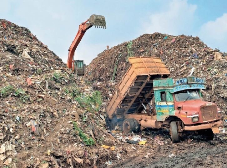 Bhilai city's garbage in Durg