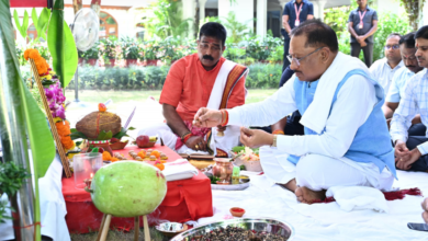 मुख्यमंत्री श्री विष्णु देव साय ने विजयदशमी पर्व के अवसर पर किया शस्त्र पूजन