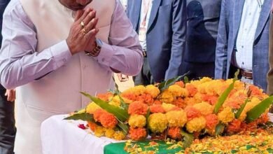 Chief Minister Vishnudev Sai paid floral tribute to the martyred soldiers and paid emotional tribute
