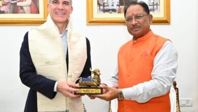 US Ambassador Mr. Eric Garcetti met Chief Minister Vishnu Dev Sai